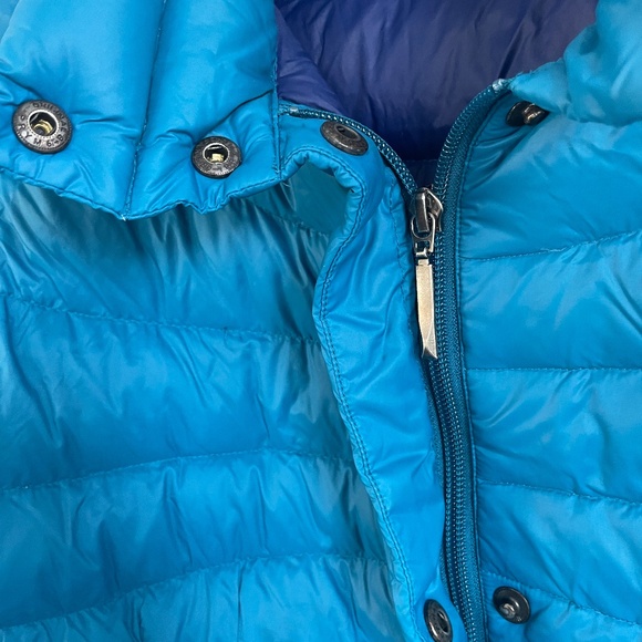 Lands End Down Puffer Quilted Jacket, Snaps & Zips, Petite Medium - Picture 4 of 10